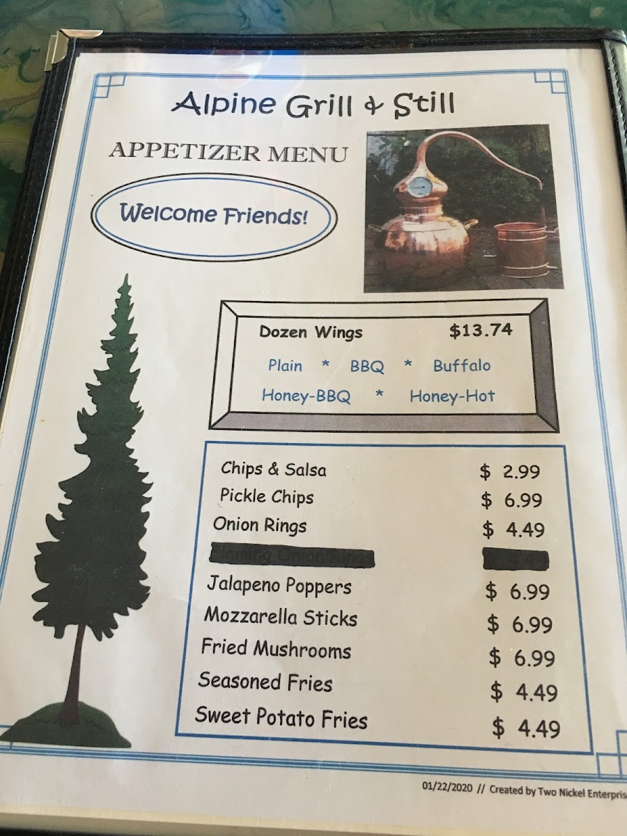 Alpine Grill & Still Menu - Image 3