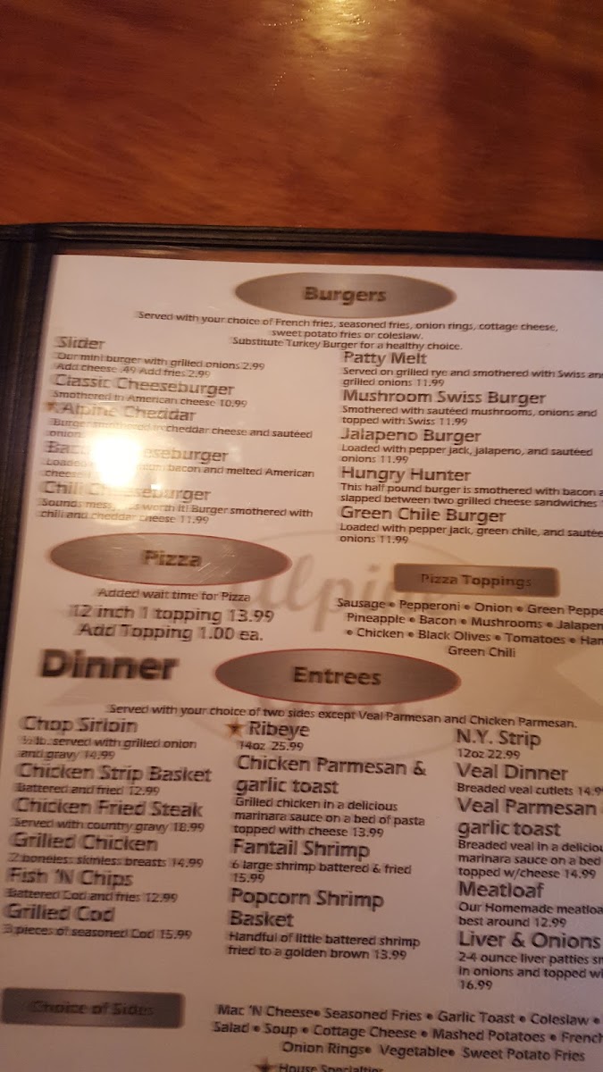 Alpine Grill & Still Menu - Image 5